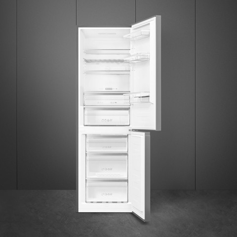 Smeg FC19XDND frigorifero con congelatore Libera installazione 326 L D Argento