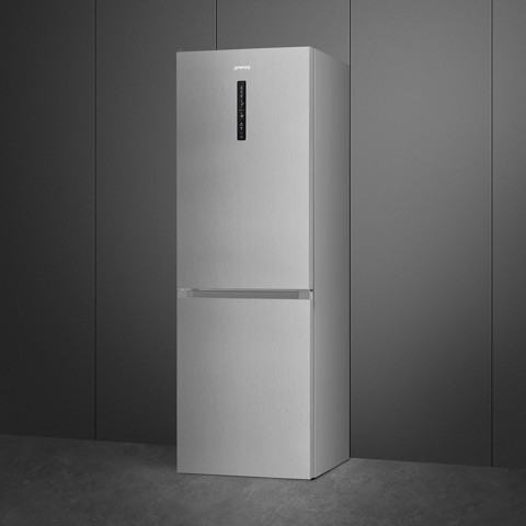 Smeg FC19XDND frigorifero con congelatore Libera installazione 326 L D Argento