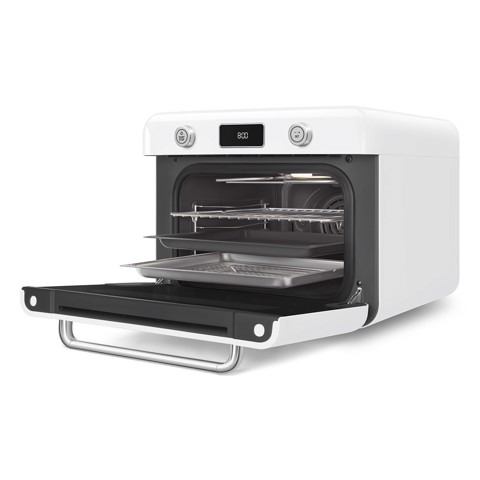 Smeg Forno combinato a vapore da appoggio 50's Style - Bianco - COF01WHEU