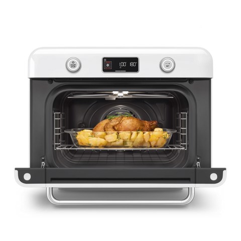 Smeg Forno combinato a vapore da appoggio 50's Style - Bianco - COF01WHEU