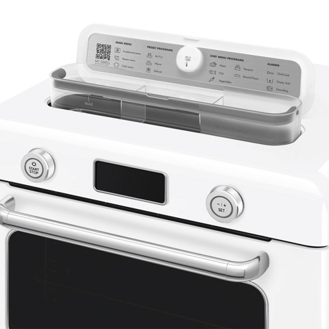 Smeg Forno combinato a vapore da appoggio 50's Style - Bianco - COF01WHEU