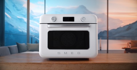 Smeg Forno combinato a vapore da appoggio 50's Style - Bianco - COF01WHEU