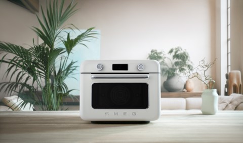 Smeg Forno combinato a vapore da appoggio 50's Style - Bianco - COF01WHEU
