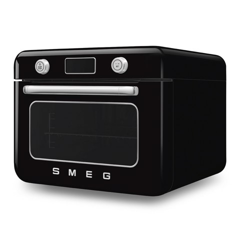 Smeg Forno combinato a vapore da appoggio 50's Style - Nero - COF01BLEU