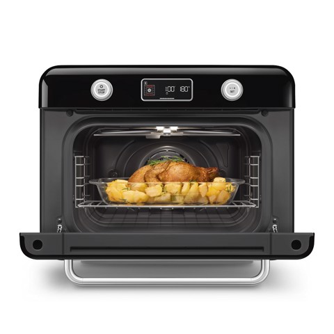Smeg Forno combinato a vapore da appoggio 50's Style - Nero - COF01BLEU