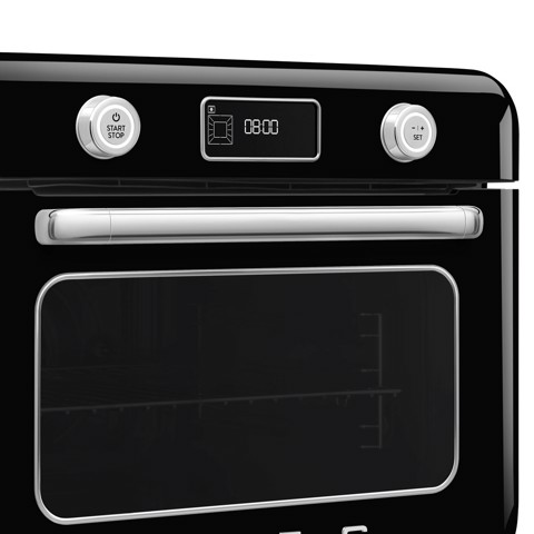 Smeg Forno combinato a vapore da appoggio 50's Style - Nero - COF01BLEU