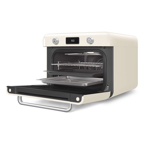 Smeg Forno combinato a vapore da appoggio 50's Style - Panna - COF01CREU