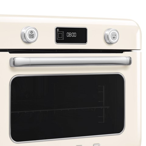 Smeg Forno combinato a vapore da appoggio 50's Style - Panna - COF01CREU