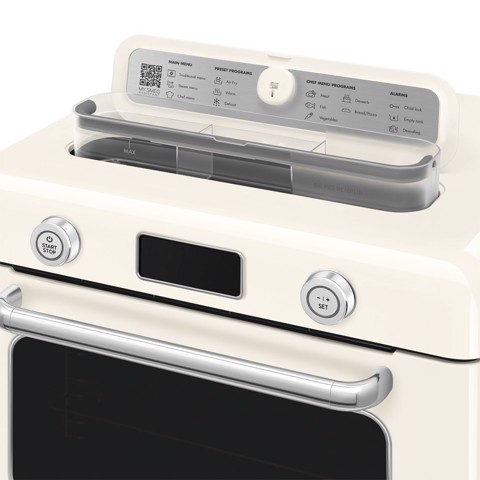 Smeg Forno combinato a vapore da appoggio 50's Style - Panna - COF01CREU