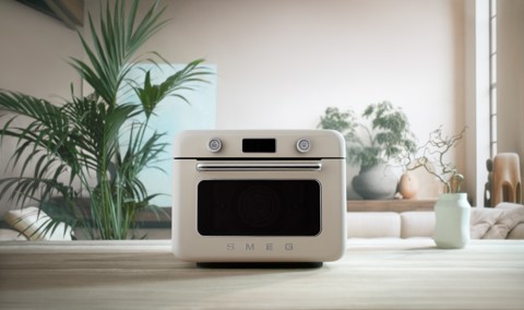 Smeg Forno combinato a vapore da appoggio 50's Style - Panna - COF01CREU