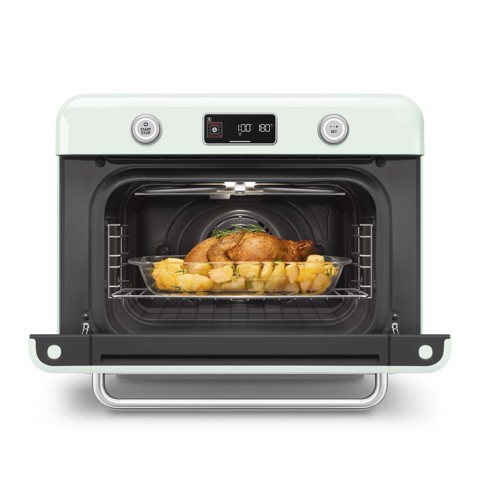 Smeg Forno combinato a vapore da appoggio 50's Style - Verde Pastello - COF01PGEU