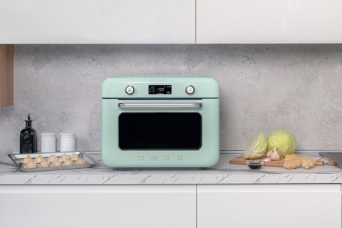 Smeg Forno combinato a vapore da appoggio 50's Style - Verde Pastello - COF01PGEU
