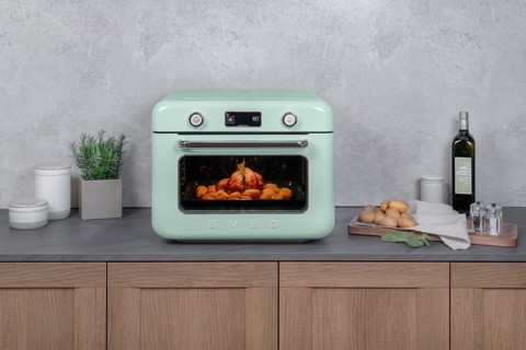 Smeg Forno combinato a vapore da appoggio 50's Style - Verde Pastello - COF01PGEU