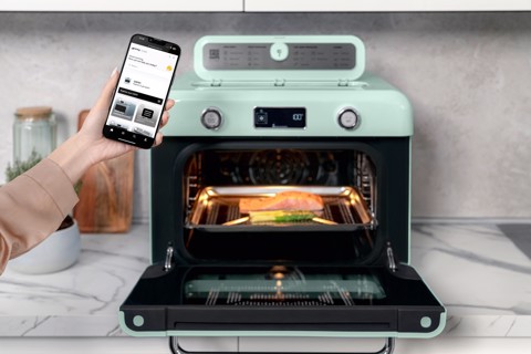 Smeg Forno combinato a vapore da appoggio 50's Style - Verde Pastello - COF01PGEU