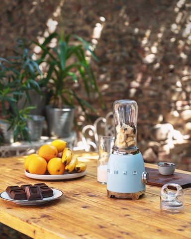 Smeg Frullatore Compatto 50's Style – Azzurro LUCIDO – PBF01PBEU