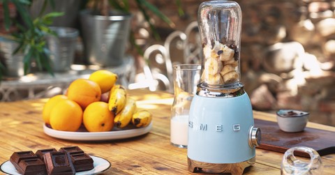 Smeg Frullatore Compatto 50's Style – Azzurro LUCIDO – PBF01PBEU