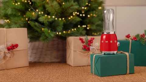 Smeg Frullatore Compatto 50's Style – Rosso LUCIDO – PBF01RDEU