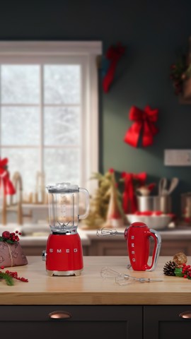 Smeg Frullatore da Tavolo 50's Style – Rosso LUCIDO – BLF03RDEU