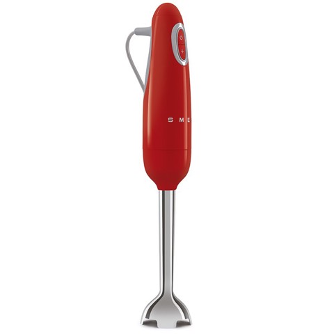 Smeg HBF03RDEU frullatore Frullatore ad immersione 700 W Rosso, Acciaio inox