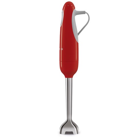 Smeg HBF03RDEU frullatore Frullatore ad immersione 700 W Rosso, Acciaio inox