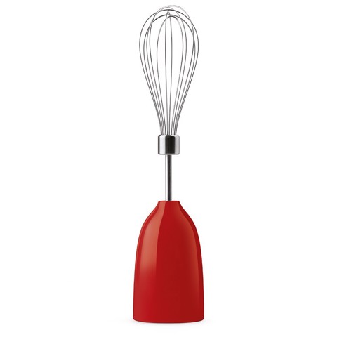 Smeg HBF03RDEU frullatore Frullatore ad immersione 700 W Rosso, Acciaio inox