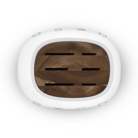 Smeg KBSF02WH posata da cucina e set di coltelli 6 pz Ceppo per coltelli con fessure