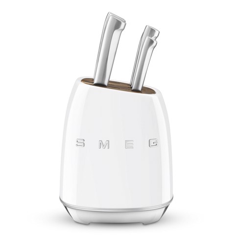 Smeg KBSF02WH posata da cucina e set di coltelli 6 pz Ceppo per coltelli con fessure