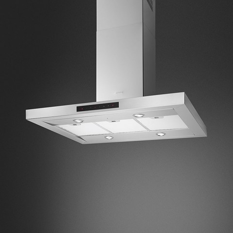 Smeg KICTIS90BL cappa aspirante Cappa aspirante a parete Acciaio inox 700 m³/h Made in Italy