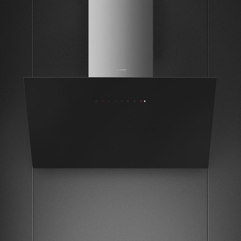 Smeg KICV90BL cappa aspirante Cappa aspirante a parete Nero, Grigio 720 m³/h A+