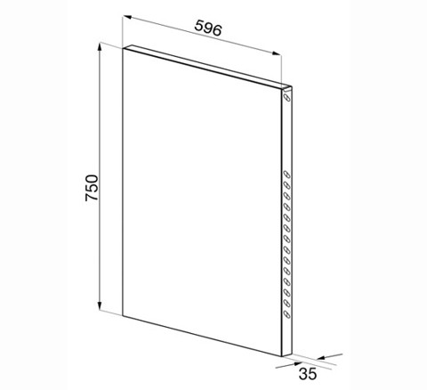 Smeg KITC6X accessorio e parte per fornello Alzata paraschizzi