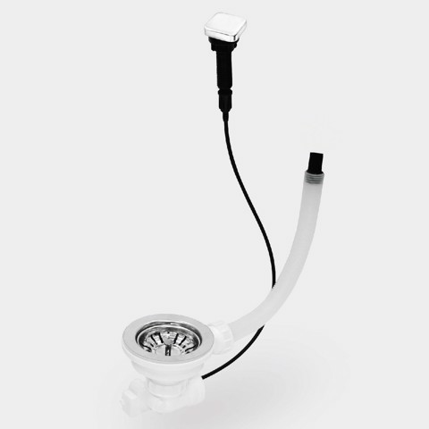Smeg KITPOPUP2 accessorio idraulico per lavandino Acciaio inox, Bianco