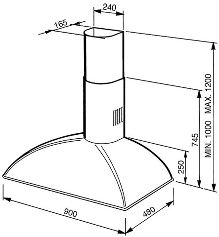 Smeg KS89AOE cappa aspirante Cappa aspirante a parete Antracite 820 m³/h A