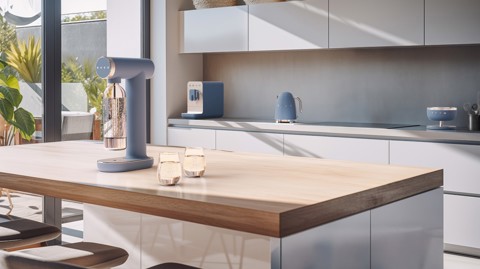 Smeg KSC01SBMWW bilancia da cucina Blu Superficie piana Rotondo Bilancia da cucina elettronica