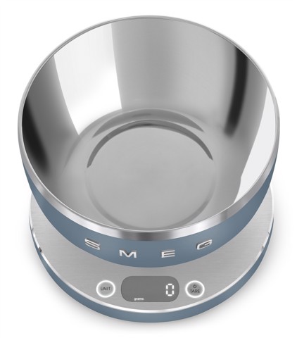 Smeg KSC01SBMWW bilancia da cucina Blu Superficie piana Rotondo Bilancia da cucina elettronica