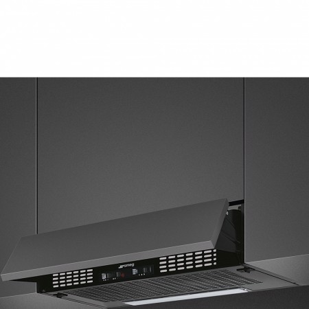 Smeg KSEIR62NE2 cappa aspirante Semintegrato (semincassato) Nero 225 m³/h