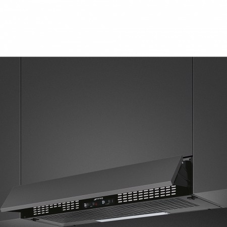 Smeg KSEIR92NE2 cappa aspirante Semintegrato (semincassato) Nero 235 m³/h