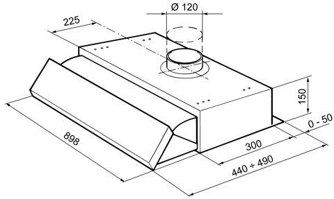 Smeg KSEIR92SE2 cappa aspirante Semintegrato (semincassato) Argento 225 m³/h D