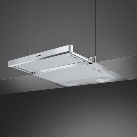 Smeg KSET61E2 cappa aspirante Semintegrato (semincassato) Argento 310 m³/h