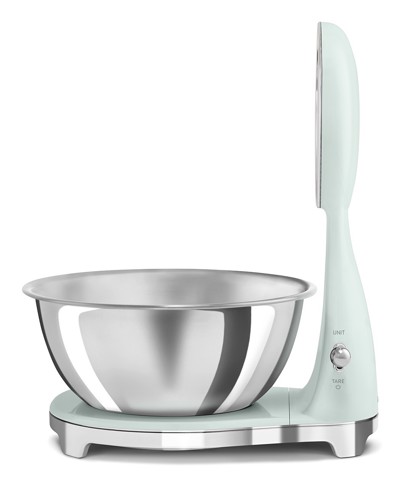 Smeg KSF01PGWW bilancia da cucina Cromo, Verde Superficie piana Bilancia da cucina elettronica