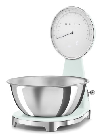Smeg KSF01PGWW bilancia da cucina Cromo, Verde Superficie piana Bilancia da cucina elettronica