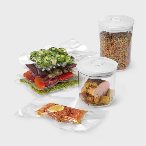 Smeg LIFEBOX recipiente per cibo Altro Set Trasparente, Bianco 3 pz