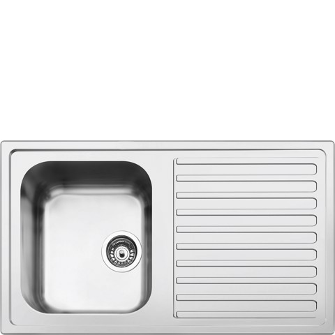 Smeg LLR861-2 lavello Lavello montato su piano Rettangolare Acciaio inox