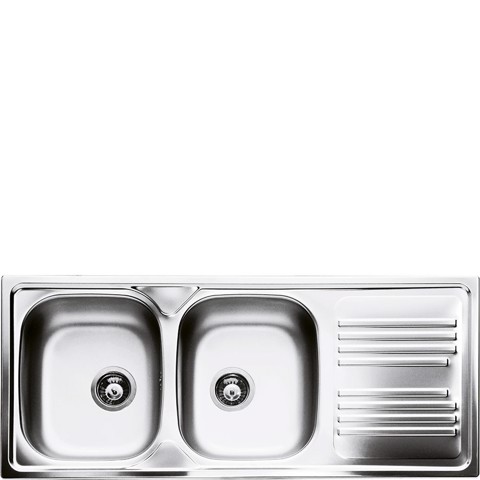 Smeg LYP116D lavello Lavello ad incasso Rettangolare Acciaio inossidabile Made in Italy
