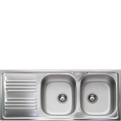 Smeg LYP116S lavello Lavello ad incasso Rettangolare Acciaio inossidabile Made in Italy