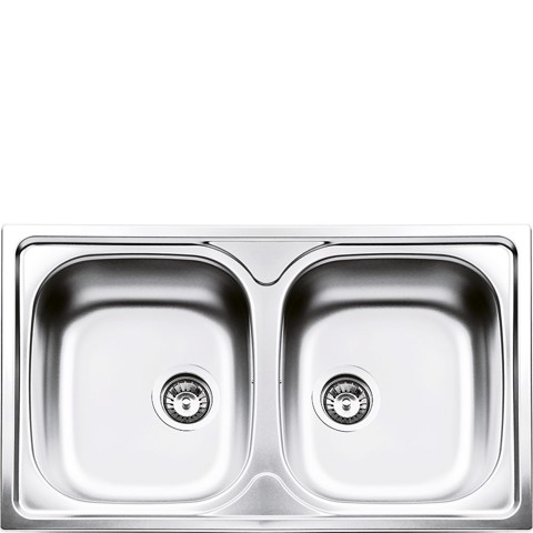 Smeg LYP862 lavello Lavello ad incasso Rettangolare Acciaio inossidabile Made in Italy