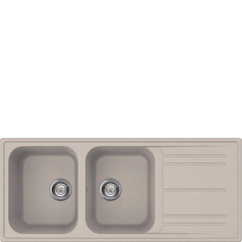 Smeg LZ116AV2 lavello Lavello ad incasso Rettangolare Granito Made in Italy