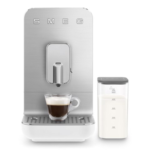Smeg Macchina da Caffè Automatica con sistema latte Collezione Aesthetic – Bianco – BCC13WHMEU