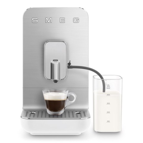 Smeg Macchina da Caffè Automatica con sistema latte Collezione Aesthetic – Bianco – BCC13WHMEU