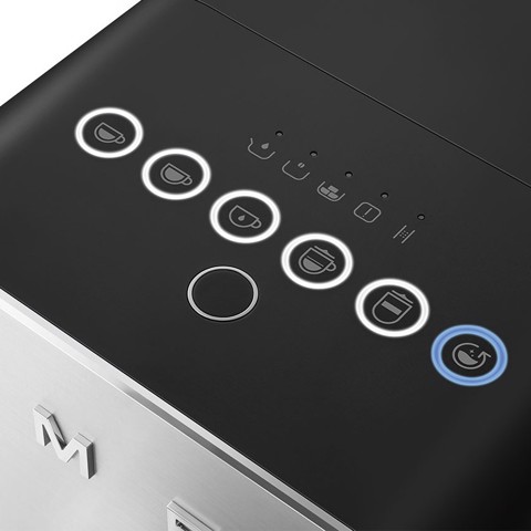 Smeg Macchina da Caffè Automatica con sistema latte Collezione Aesthetic – Nero – BCC13BLMEU