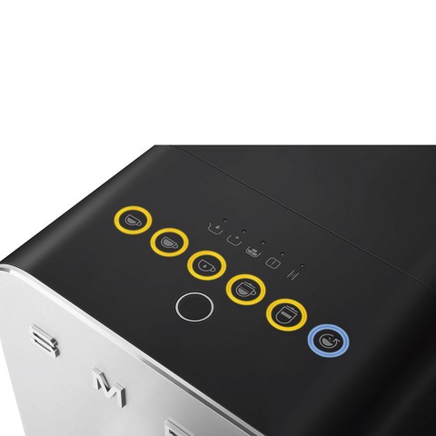 Smeg Macchina da Caffè Automatica con sistema latte Collezione Aesthetic – Nero – BCC13BLMEU